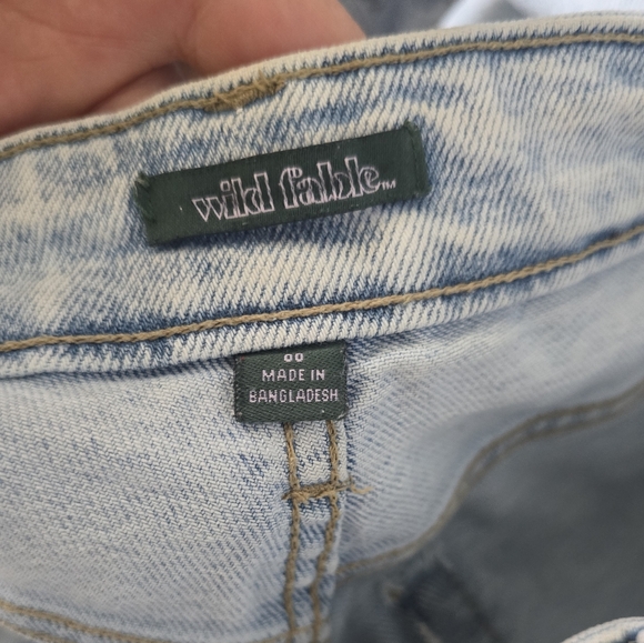 Wild Fable super high rise straight size 00 ripped distressed jeans - Picture 3 of 6